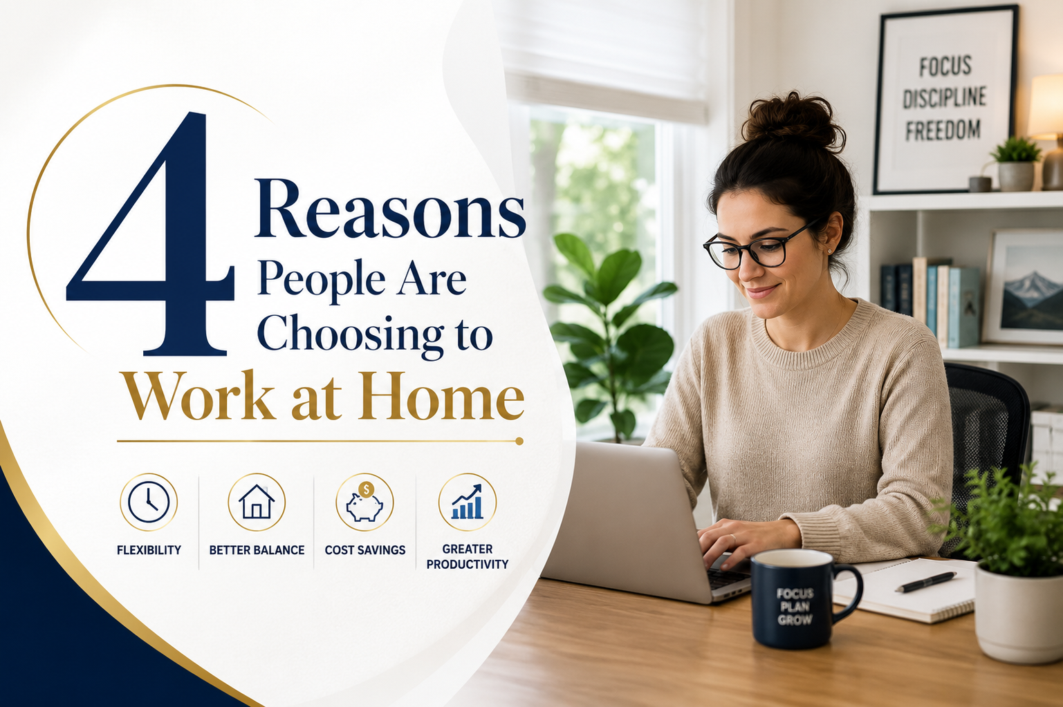 When it comes to work at home or working in an office, people are choosing the at-home option; it offers them a professional and personal balance.
